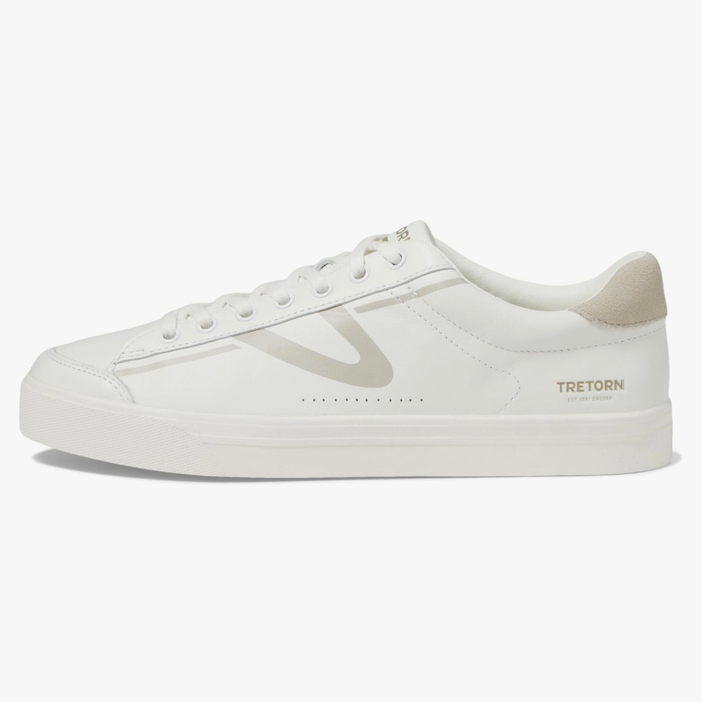 Tretorn Ladies' Hopper White Sneakers - Picture 1 of 15